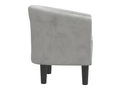 Poltrona veludo cinzento-claro PT798230