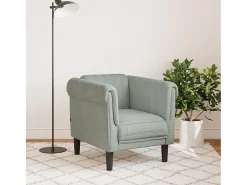 Poltrona veludo cinzento-claro PT815768