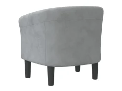 Poltrona veludo cinzento-escuro PT663351