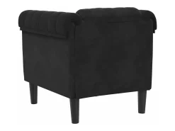 Poltrona veludo preto