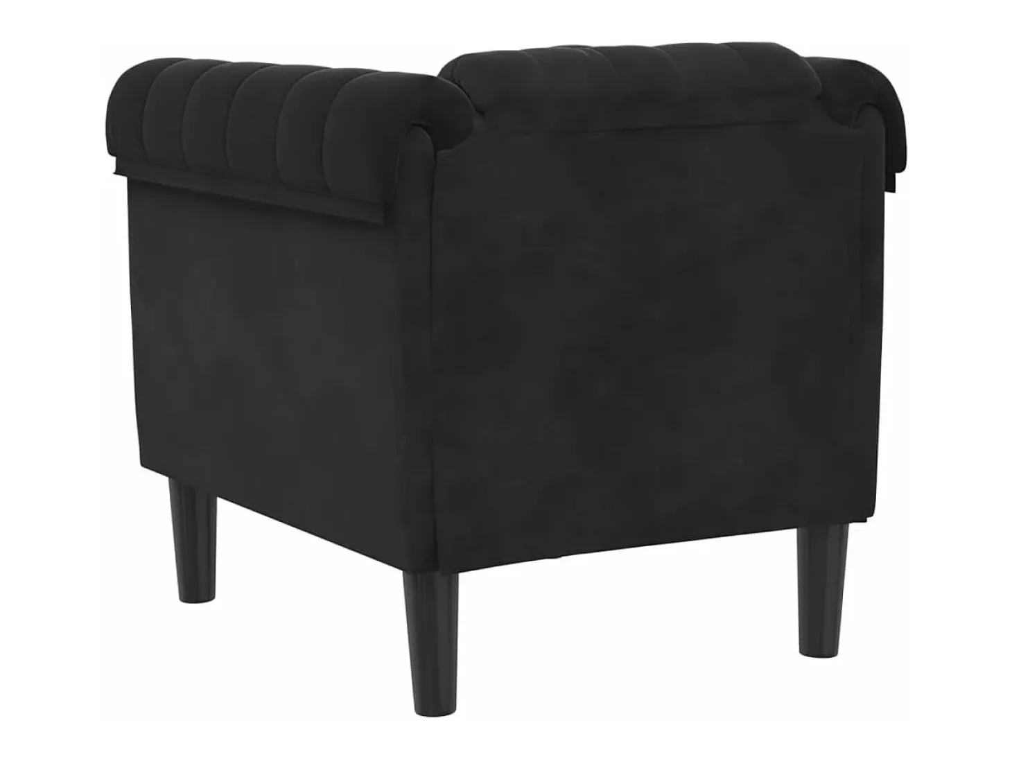 Poltrona veludo preto