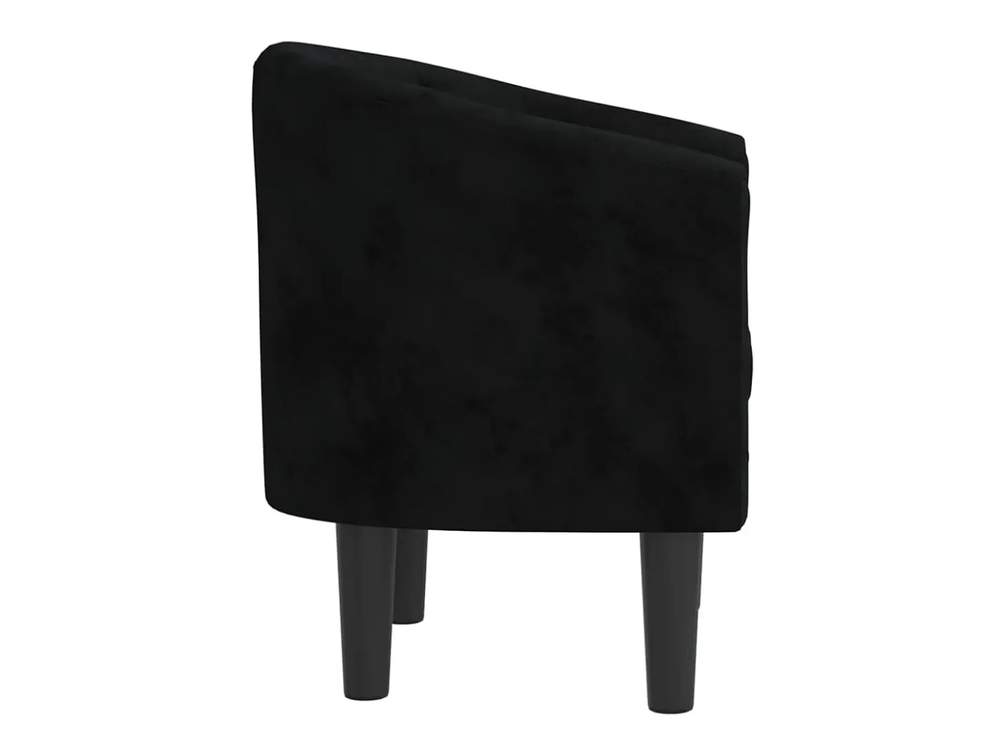 Poltrona veludo preto
