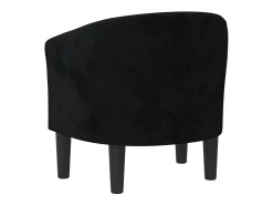 Poltrona veludo preto