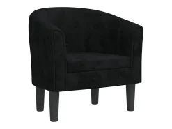 Poltrona veludo preto