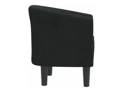 Poltrona veludo preto PT826498