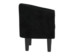 Poltrona veludo preto PT671296