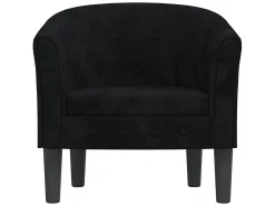 Poltrona veludo preto PT671296