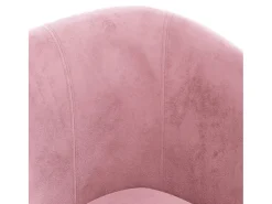 Poltrona veludo rosa