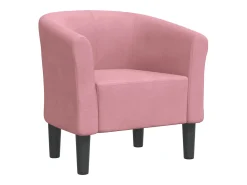 Poltrona veludo rosa