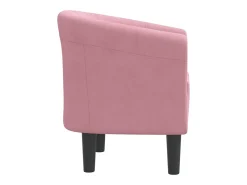 Poltrona veludo rosa