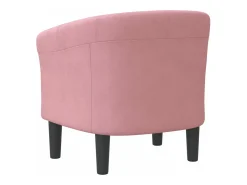 Poltrona veludo rosa