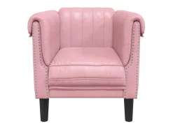Poltrona veludo rosa PT654815