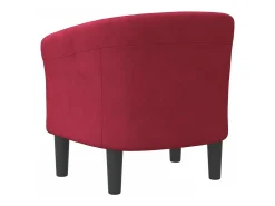 Poltrona veludo vermelho tinto