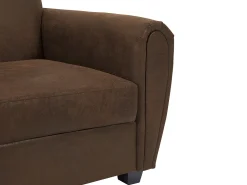 Poltrona VICTORY III em microfibra com aparência de couro envelhecido.