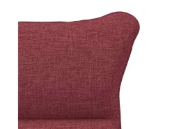 poltrona Vinho Vermelho 69 x 74 x 93 cm Tecido e Contraplacado