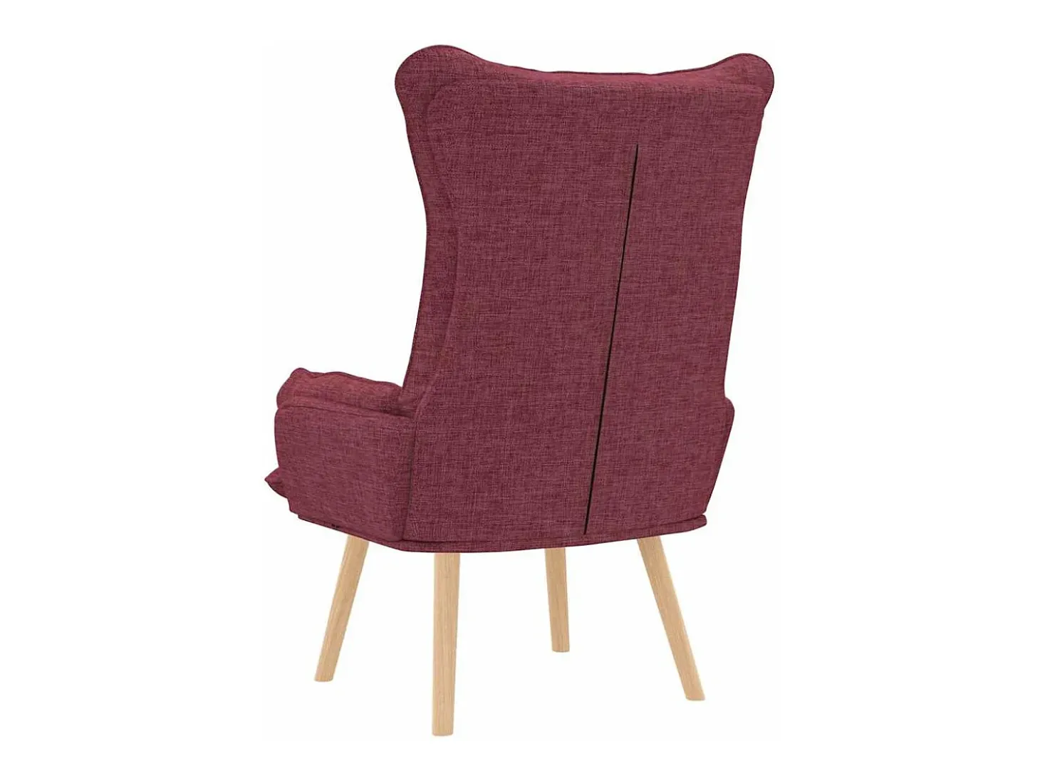 poltrona Vinho Vermelho 69 x 74 x 93 cm Tecido e Contraplacado