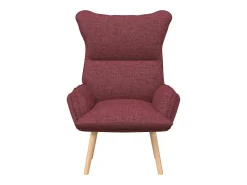 poltrona Vinho Vermelho 69 x 74 x 93 cm Tecido e Contraplacado
