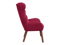 poltrona Vinho Vermelho 69 x 74 x 93 cm Veludo