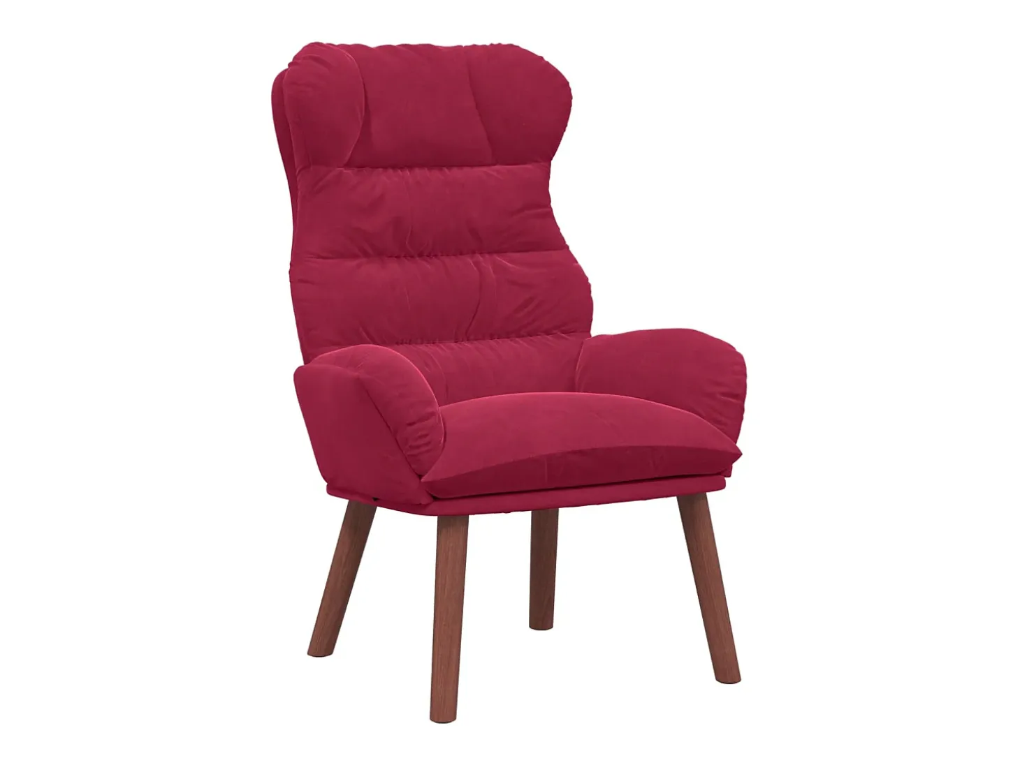 poltrona Vinho Vermelho 69 x 74 x 93 cm Veludo