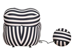 Poltrona 76x63x68 cm preto e branco nua n31-5