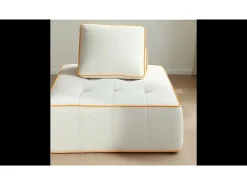 Poltrona Zen 1 lugar - branco e laranja