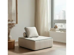 Poltrona Zen 1 lugar - branco e sálvia