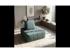 Poltrona Zen 1 lugar - sálvia e branco