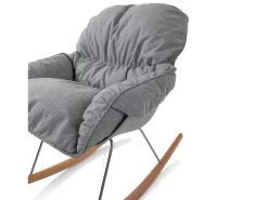 Poltrona ZEN com cadeira de baloiço cinzenta