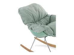 Poltrona ZEN com cadeira de baloiço verde menta