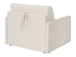 Poltrona-cama conversível express em tecido bege - Dormir 100 cm - Colchão de 14 cm - CALIFE