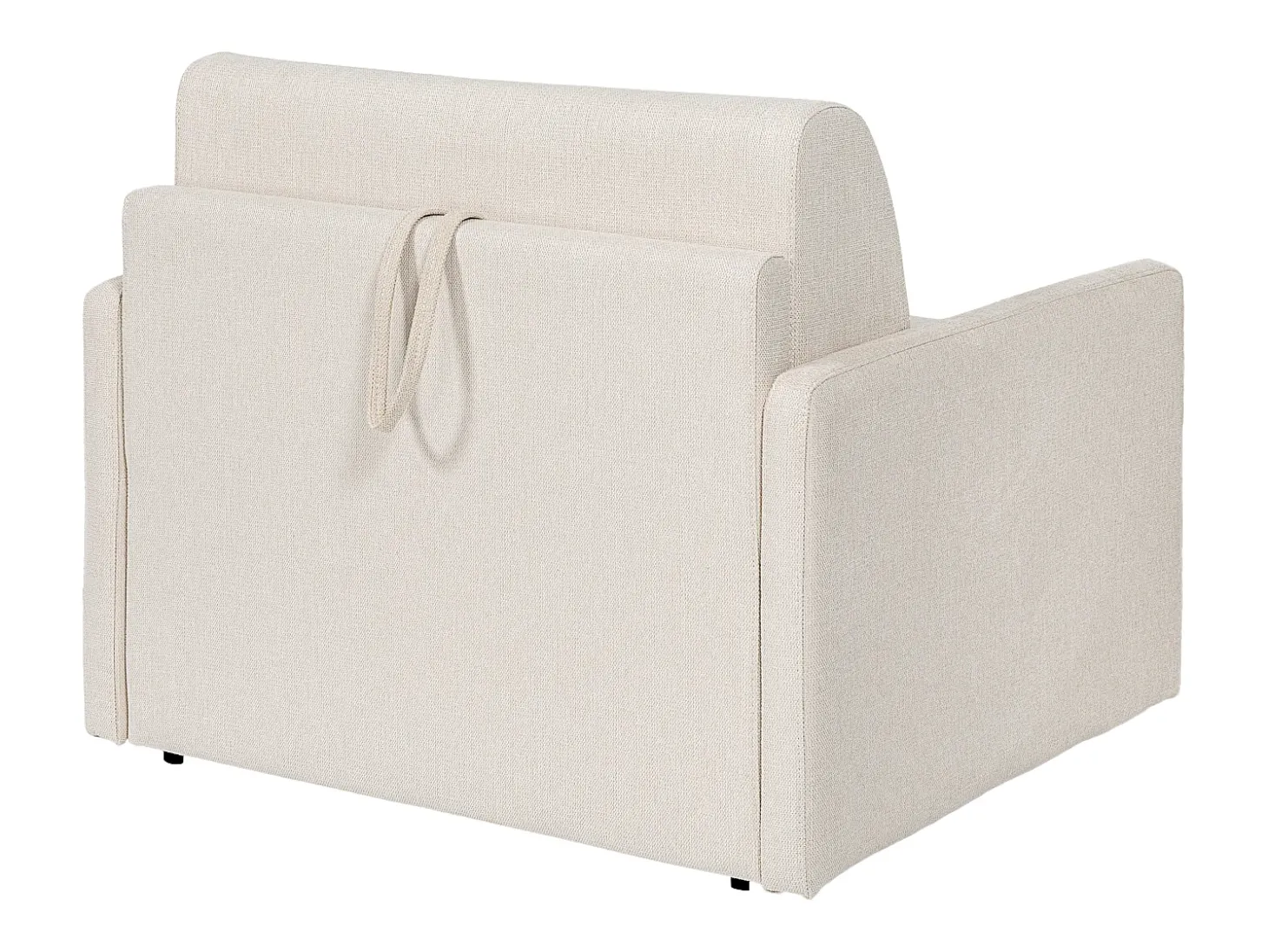 Poltrona-cama conversível express em tecido bege - Dormir 100 cm - Colchão de 14 cm - CALIFE