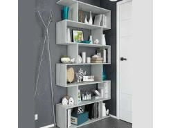Prateleira alta de cimento Athena 80x192x24 cm Decoração para sala de jantar e corredor
