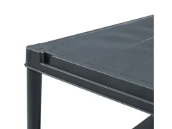 Prateleira de armazenamento 125 kg 60 x 30 x 180 cm plástico preto 02_0000635
