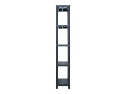 Prateleira de armazenamento 125 kg 60 x 30 x 180 cm plástico preto 02_0000635
