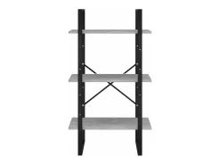 Prateleira de armazenamento 60 x 30 x 105 cm em aglomerado cinza 02_0000631