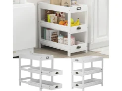 Prateleira de arrumação branco 33x66x66 legum