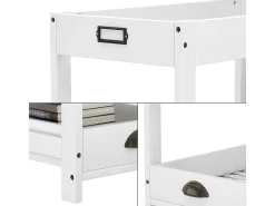 Prateleira de arrumação branco 33x66x66 legum