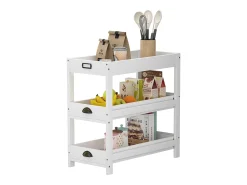 Prateleira de arrumação branco 33x66x66 legum
