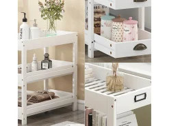 Prateleira de arrumação branco 33x66x66 legum
