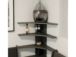 Prateleira de canto antracite 43.5x43.5x37 roman