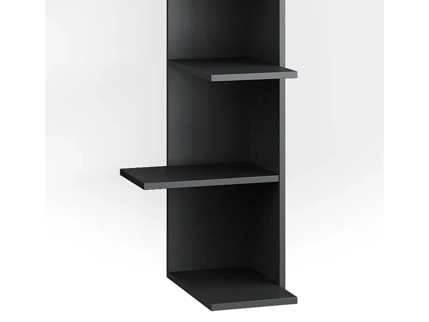 Prateleira de canto antracite 37x37x140.1 tera