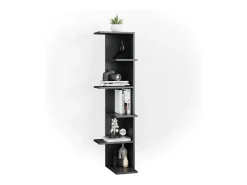 Prateleira de canto antracite 37x37x140.1 tera