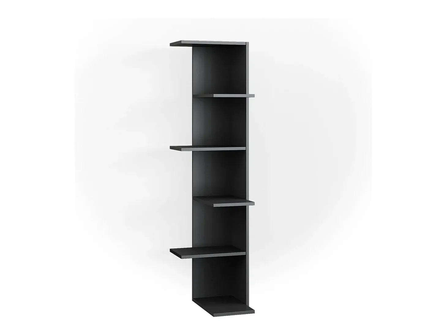 Prateleira de canto antracite 37x37x140.1 tera