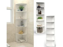 Prateleira de canto branco 40x40x180 ecki