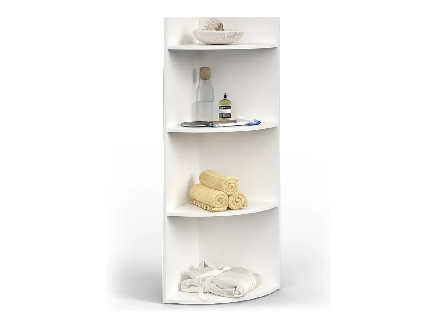 Prateleira de canto branco 40x40x180 ecki