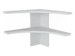 Prateleira de canto branco 43.5x43.5x37 roman