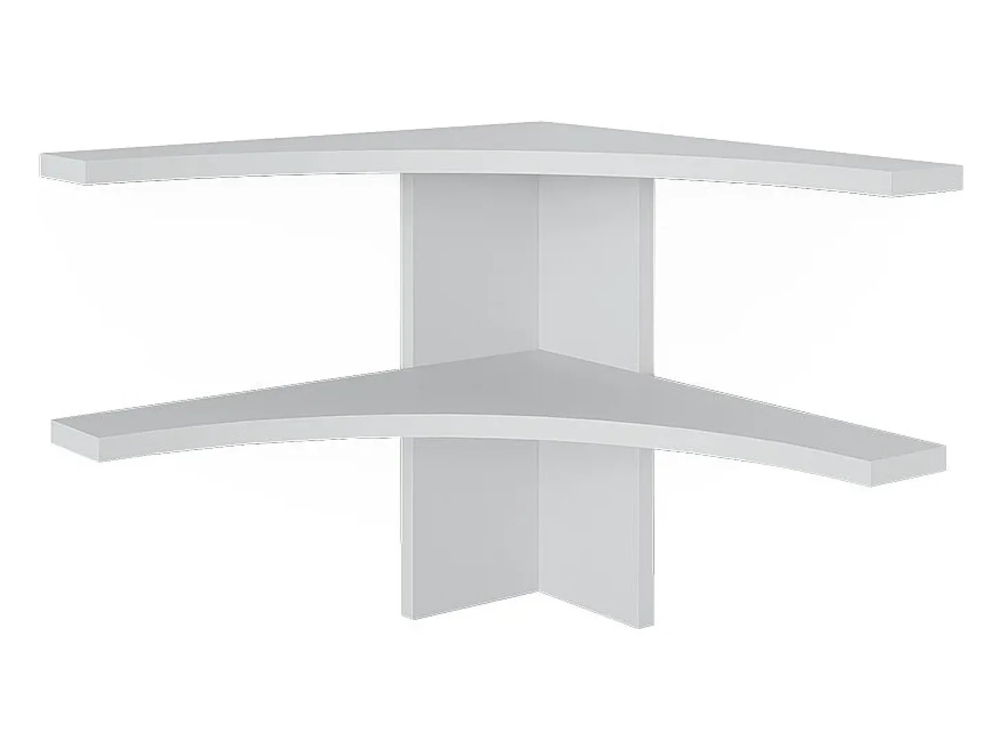 Prateleira de canto branco 43.5x43.5x37 roman