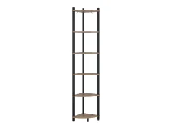 Prateleira de canto carvalho goldkraft/antracite 29x29x163.5 bivio