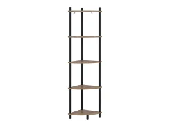 Prateleira de canto carvalho goldkraft/antracite 29x29x133 bivio