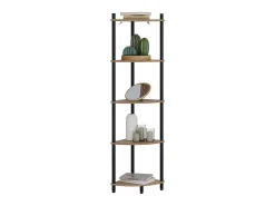 Prateleira de canto carvalho goldkraft/antracite 29x29x133 bivio